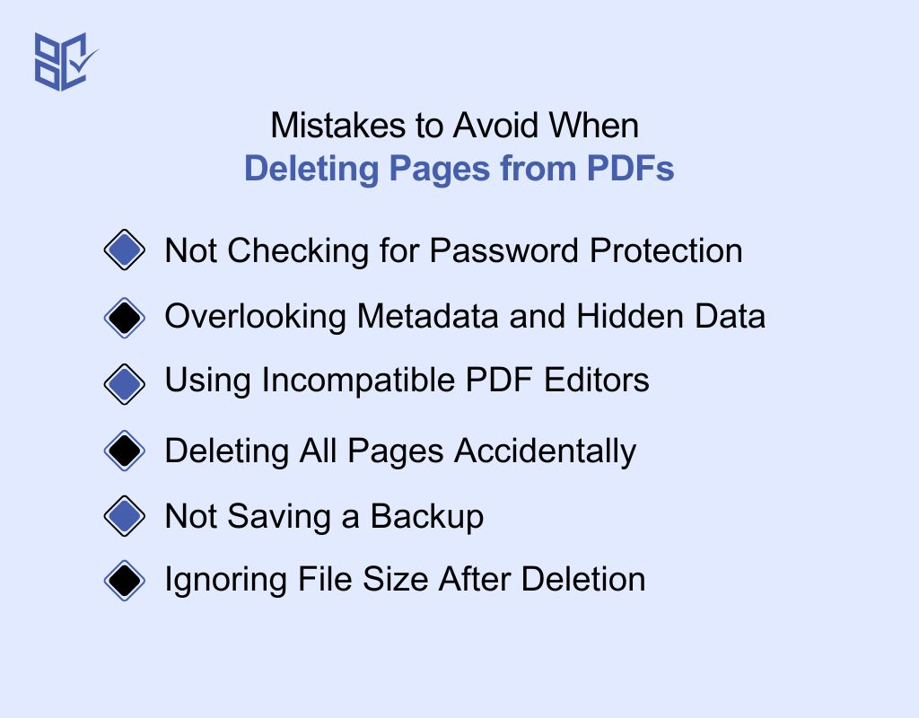 Mistakes to Avoid When Deleting Pages from PDFs